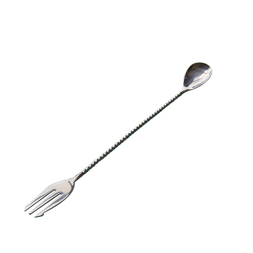 Beaumont Mezclar Stainless Cocktail Spoon with Fork
